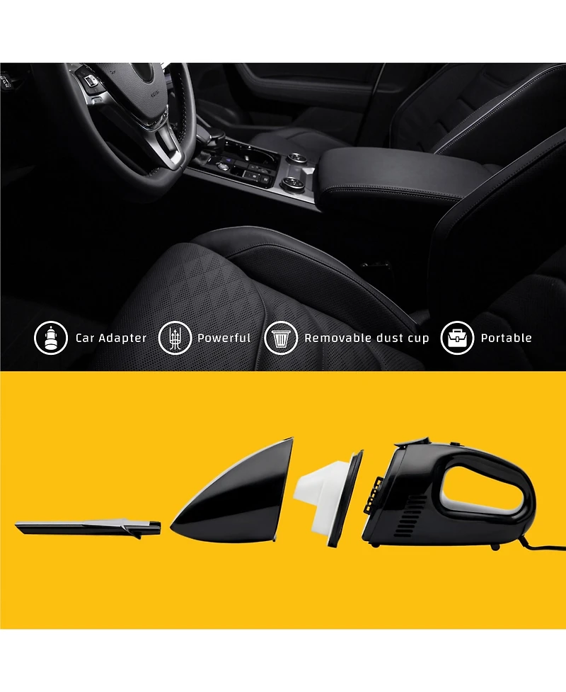 Pursonic Car Vacuum, 1800PA Super Suction and Washable Filter