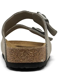 Birkenstock Men's Arizona Suede Embossed Dotted Adjustable Slide Sandals from Finish Line