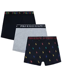 Polo Ralph Lauren Big Boys Cotton Stretch Boxer Briefs 3-Pack