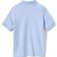 Lands' End Big Boys Husky Short Sleeve Interlock Polo Shirt