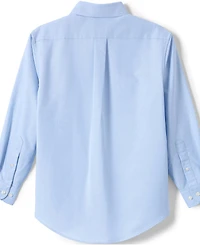 Lands' End Little Boys Long Sleeve Solid Oxford Dress Shirt