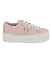 Guess Women's Tesie Tread Bottom Platform Lace Up Sneakers