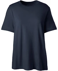 Lands' End Women's Tall Short Sleeve Feminine Fit Essential T-shirt