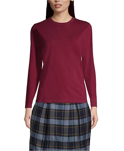 Lands' End Women's Long Sleeve Essential T-shirt