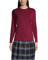 Lands' End Women's Long Sleeve Essential T-shirt