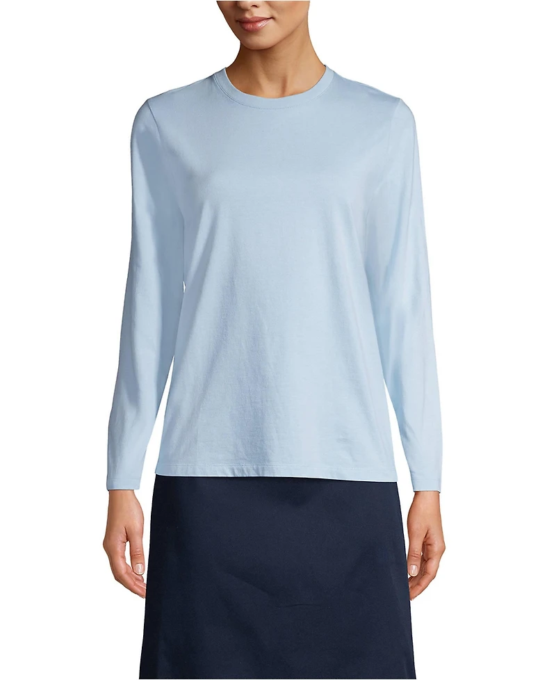 Lands' End Women's Long Sleeve Essential T-shirt