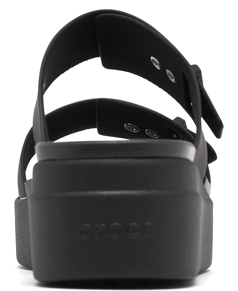 Crocs Women's Brooklyn Low Wedge Sandals from Finish Line