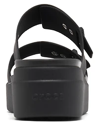 Crocs Women's Brooklyn Low Wedge Sandals from Finish Line