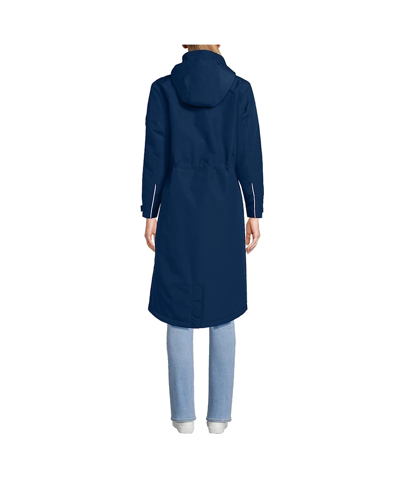 Lands' End Women's Squall Waterproof Insulated Winter Stadium Maxi Coat