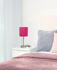 Creekwood Home Oslo 19.5" Contemporary Bedside Usb Port Feature Standard Metal Table Desk Lamp