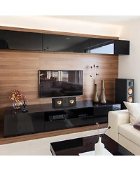 Kanto S10 Low-Profile Angled Sound Bar and Center Channel Speaker Stand