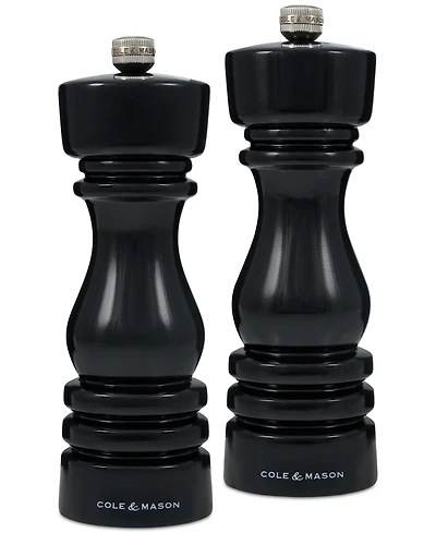 Cole Mason London 7" Wooden Salt & Pepper Mill Gift Set