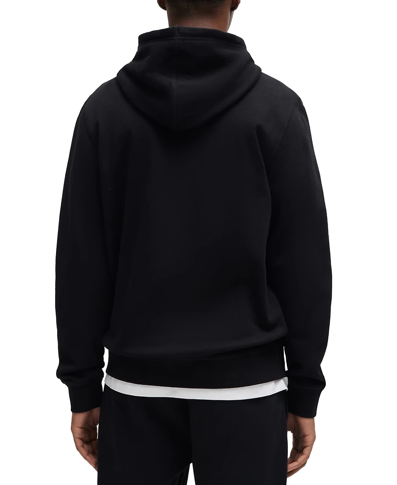 Boss by Hugo Men's Regular-Fit Cotton Terry Logo Patch Hoodie