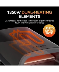 Newair 12" Portable Electric Indoor and Outdoor Pizza Oven with Accessory Kit