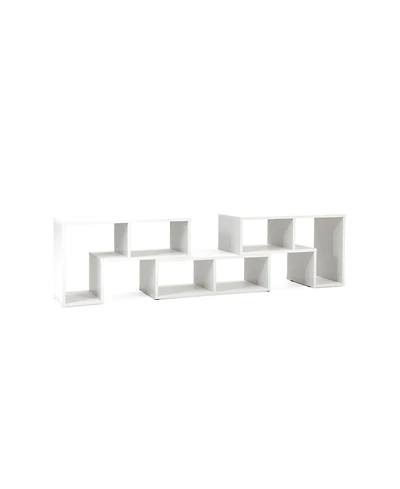 Slickblue 3 Pieces Adjustable Tv Stand for TVs up to 65 Inch with Shelves