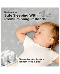 KeaBabies 2-Pack Mini Crib Sheets, Pack and Play Sheets Fitted, N Organic Fitted Sheet Cover