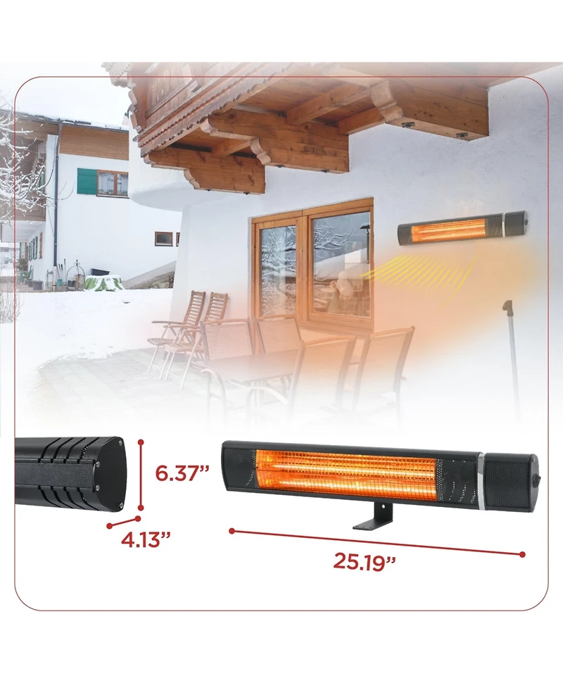 Black and Decker Wall Mounted Patio Heater for Outdoors