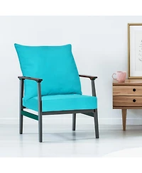 Slickblue Deep Seat Chair Cushion Pads Set with Rope Belts for Indoor and Outdoor