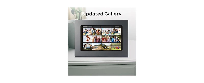 Eco4Life 10.1" WiFi Digital Photo Frame with Photos/Videos sharing – Elegant Metal Frame