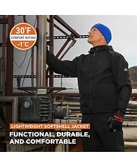 RefrigiWear Lightweight Softshell Jacket with Hood - Water-Repellent & Wind-Tight Workwear
