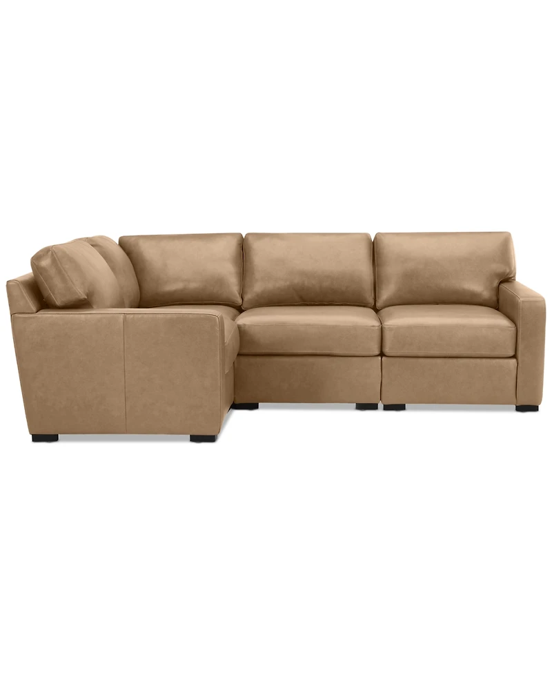 Radley 101" 4-Pc. Leather Corner Sectional, Created for Macy's