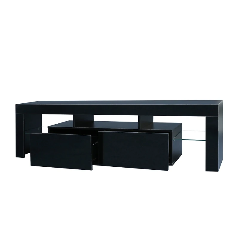 Streamdale Modern Tv Stand, 20S Led Tv Stand with Remote Control Lights