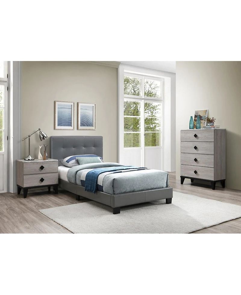Simplie Fun Bedroom Furniture Contemporary Look Nightstand