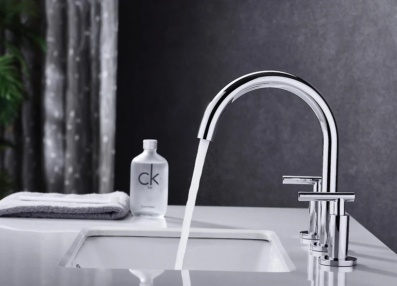 Streamdale Furniture Two Handle High Arc Widespread Bathroom Sink Faucet 3 Hole