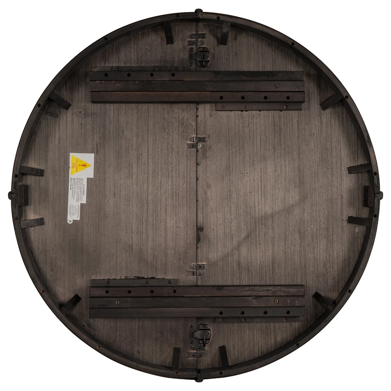 Simplie Fun Farmhouse Dining Set - Round Table + 4 Chairs