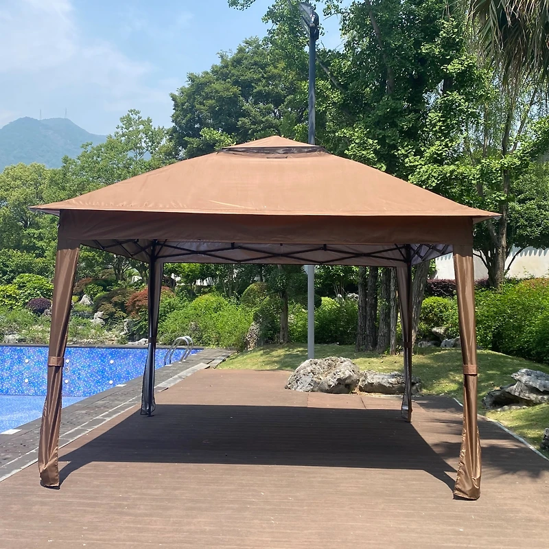 Streamdale Pop-Up Gazebo with Netting, 11x11FT