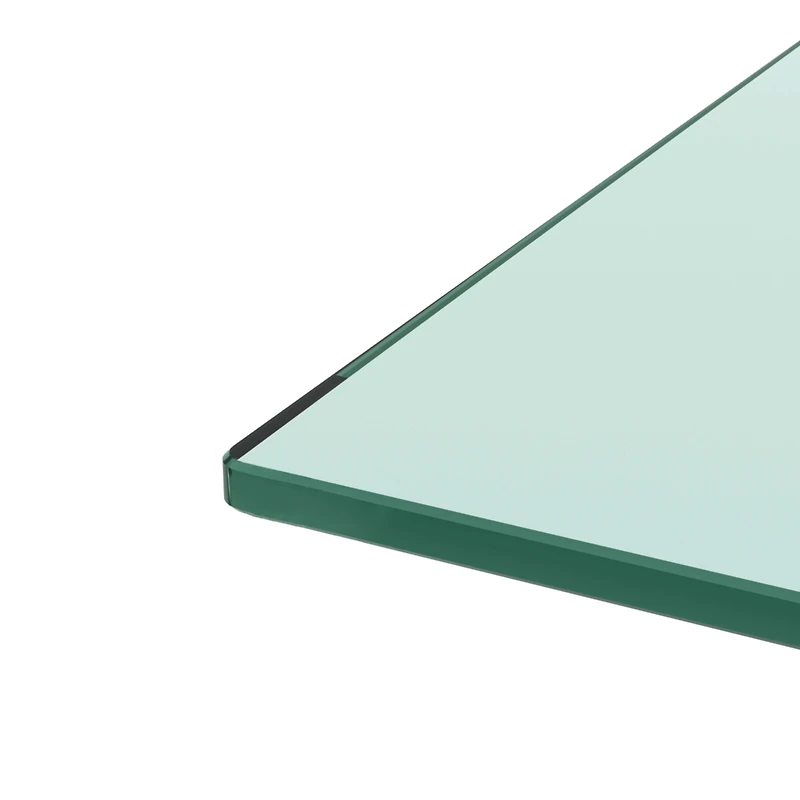 Modern Black Glass Coffee Table Set for Living Room