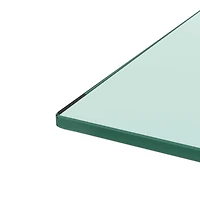 Modern Black Glass Coffee Table Set for Living Room