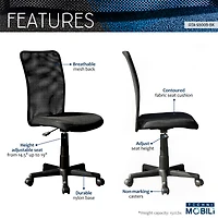 Streamdale Mesh Task Office Chair, Black