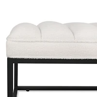 Simplie Fun Metal Base Upholstered Bench For Bedroom For Entryway