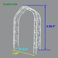 Customizable Metal Garden Arch for Weddings and Events