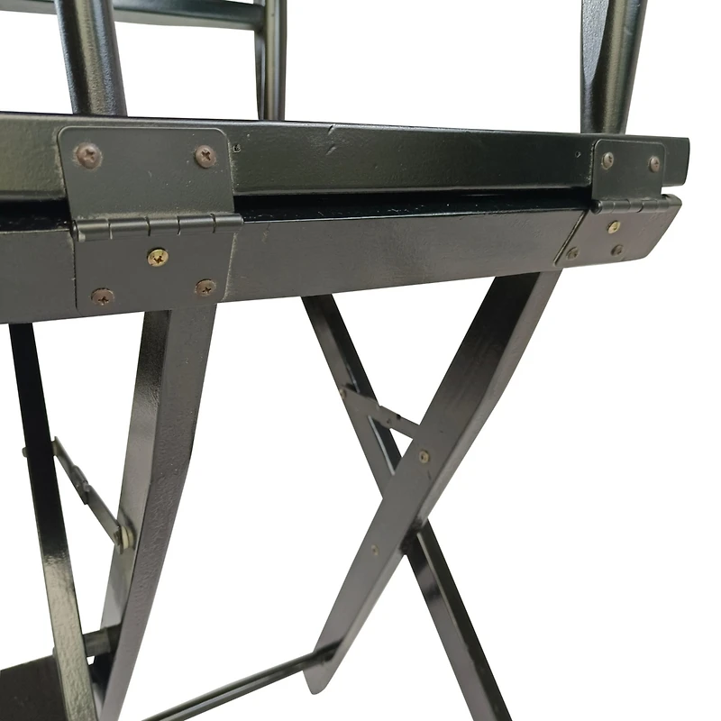 Streamdale Folding Black Director's Chair Set - 2 Pieces
