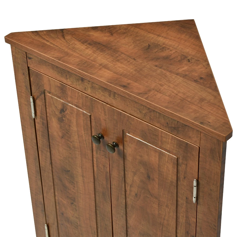 Streamdale Triangle Bathroom Storage Cabinet with Adjustable Shelves
