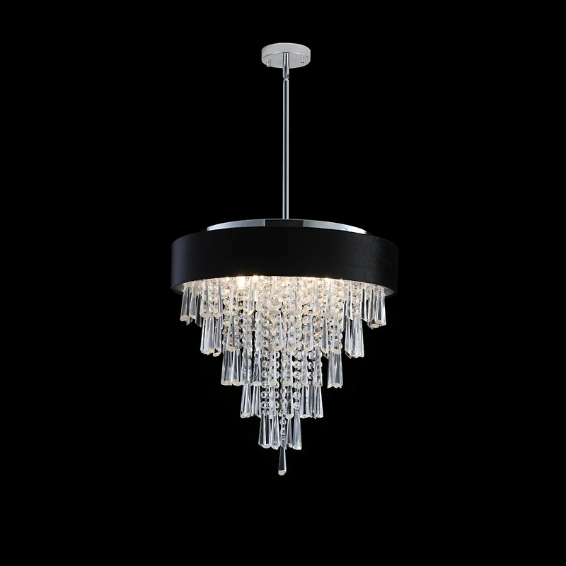 Streamdale Crystal Chandelier Round Luxury Lamp