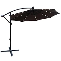 Streamdale 10ft Solar Led Patio Umbrella, Sun Shade, Waterproof