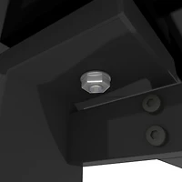 Streamdale Furniture Modern Tempered Glass Dining Table, Simple Rectangular Metal Table Legs Living Room Kit