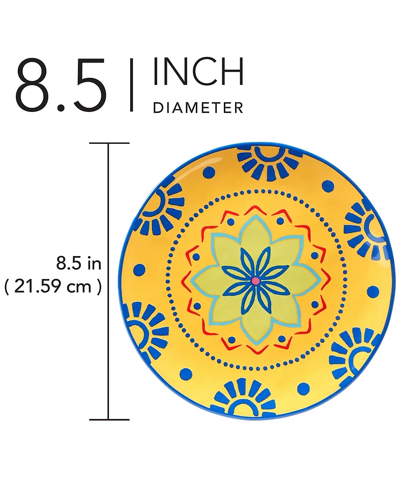 Certified International Spice Love Salad Plates Set of 4