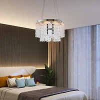 Streamdale Furniture Modern Crystal Chandelier For Living-Room Round Cristal Lamp Luxury Home Decor Light Fixture