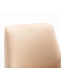 Upholstered Performance Velvet Accent Chair With Metal Leg (Set of 2)