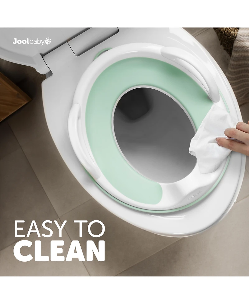 Potty Training Seat with Handles , Splash Guard, Non-Slip & Free Storage Hook - Unisex