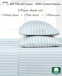 400 Thread Count 100% Cotton Printed Sheet Set