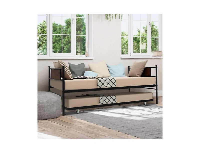 Size 2-In-1 Daybed Frame with Pullout Trundle