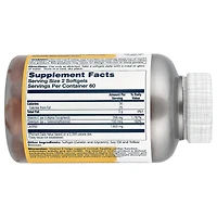 Solaray Bio E + Selenium with Lecithin - 120 Softgels