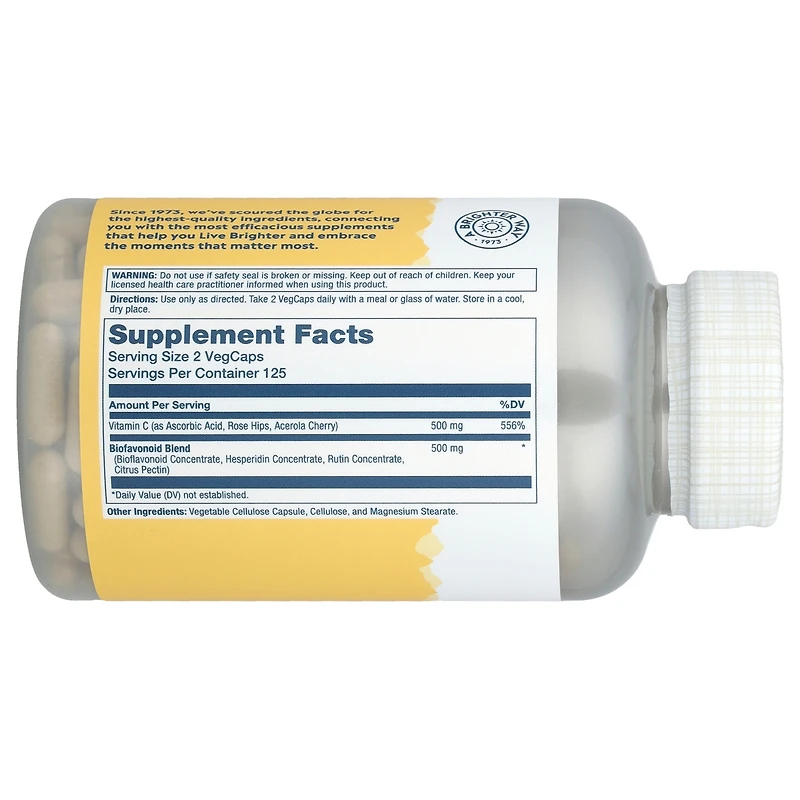 Solaray Vitamin C & Bioflavonoids - 250 VegCaps