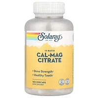 Solaray Cal-Mag Citrate 1:1 Ratio - 180 VegCaps