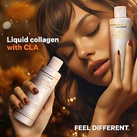 Codeage Liquid Collagen Supplement Chocolate Flavor, Beauty Trim & Glow Liposomal Collagen Peptides, Cla Conjugated Linoleic Acid, Hyaluronic Acid, Vi